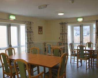 The dining area at Thomas Gabrielle EMI Residential Home, Cwmbran