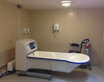 A bedroom at Thomas Gabrielle Nursing Home, Cwmbran